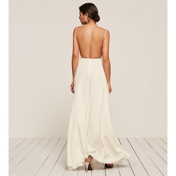 Reformation Thistle Ivory Wedding Dress - Picture 3 of 11